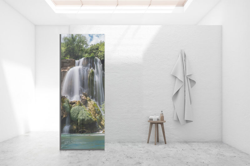 Duschtrennwand für Walk-in Duschen Fließende Kraft