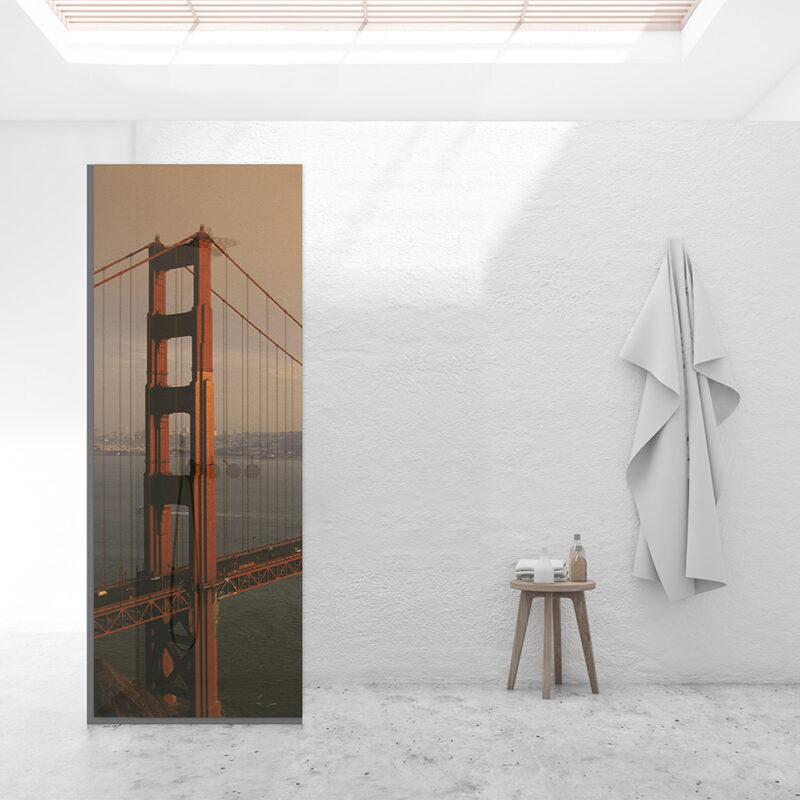 Duschtrennwand für Walk-in Duschen Golden Gate Bridge
