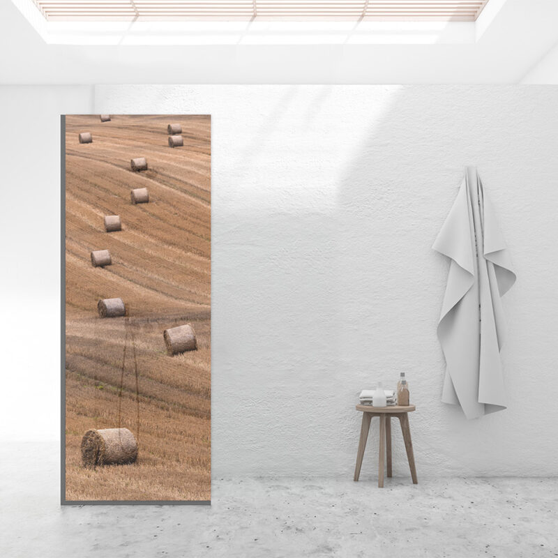 Duschtrennwand für Walk-in Duschen Heuballen