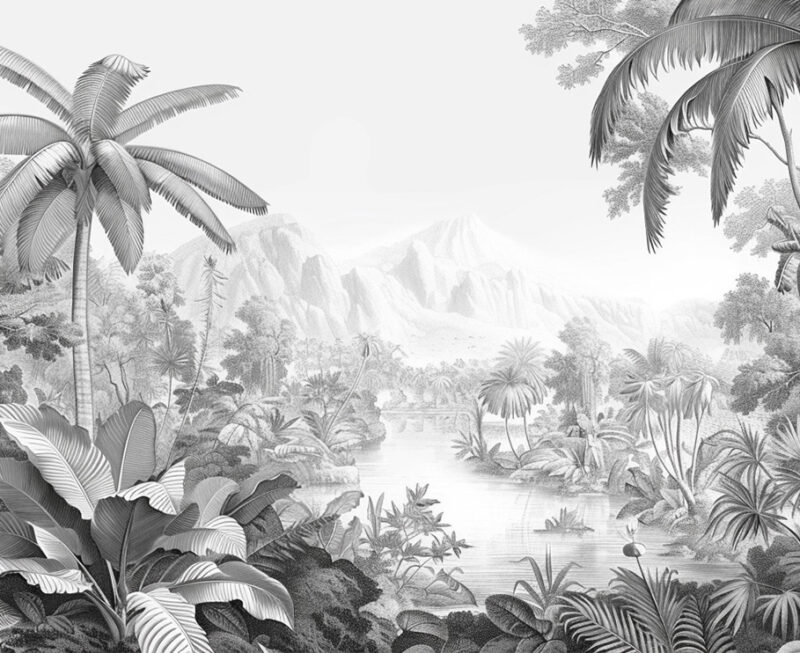 Flächenvorhang Fernes Tal