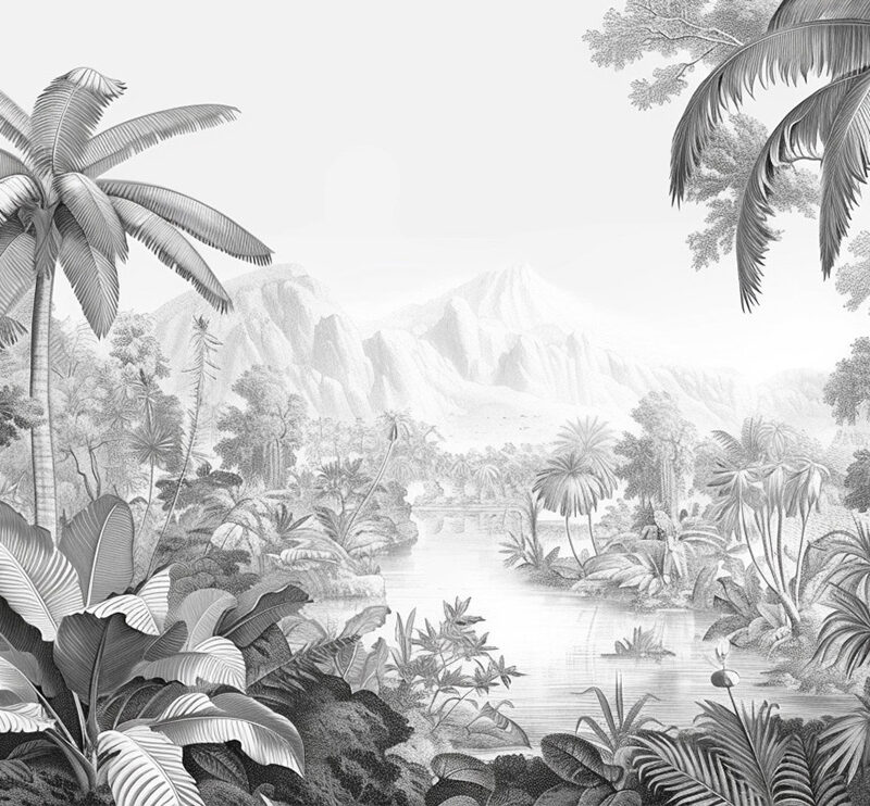 Flächenvorhang Fernes Tal