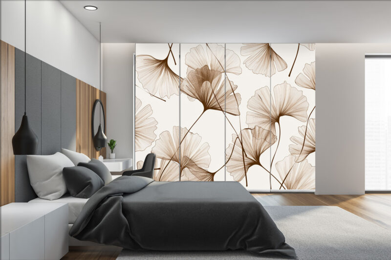 Flächenvorhang Ginkgo Studie