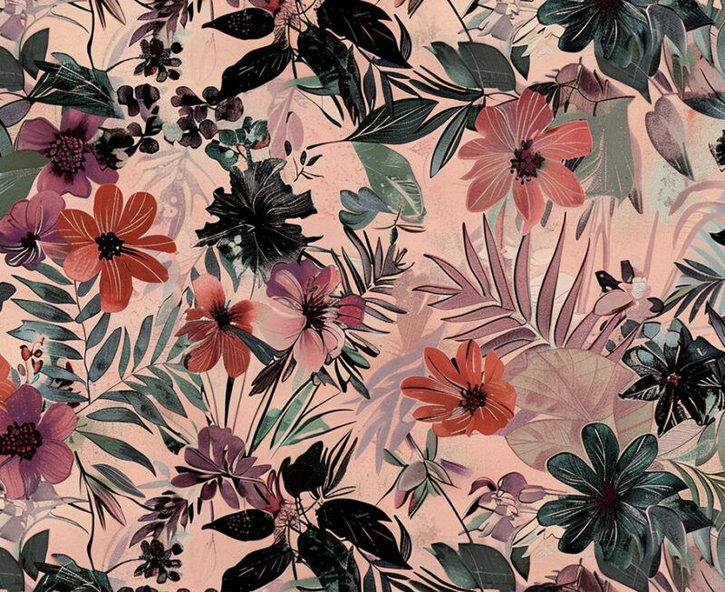 Flächenvorhang Floral Fusion