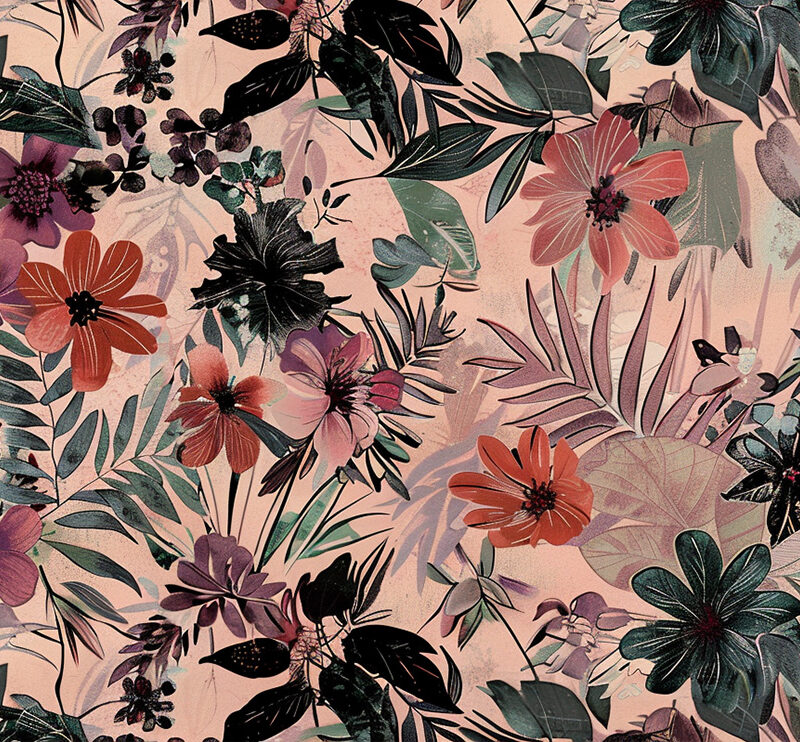 Flächenvorhang Floral Fusion