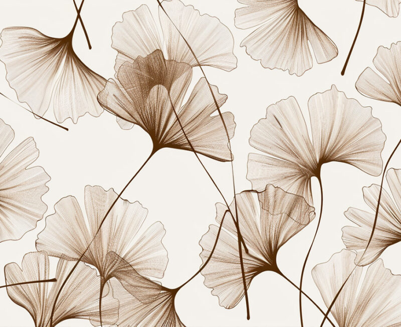 Flächenvorhang Ginkgo Studie