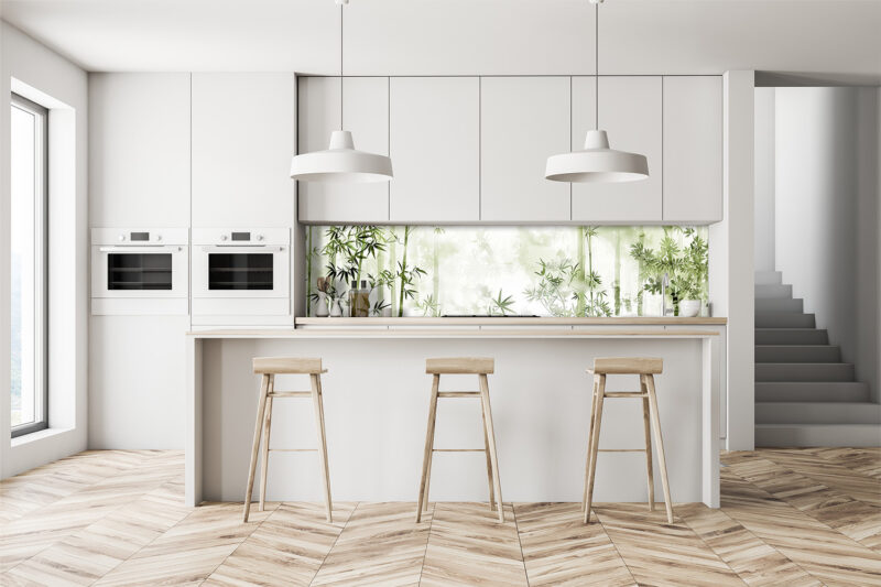 Küchenrückwand Bambuswald