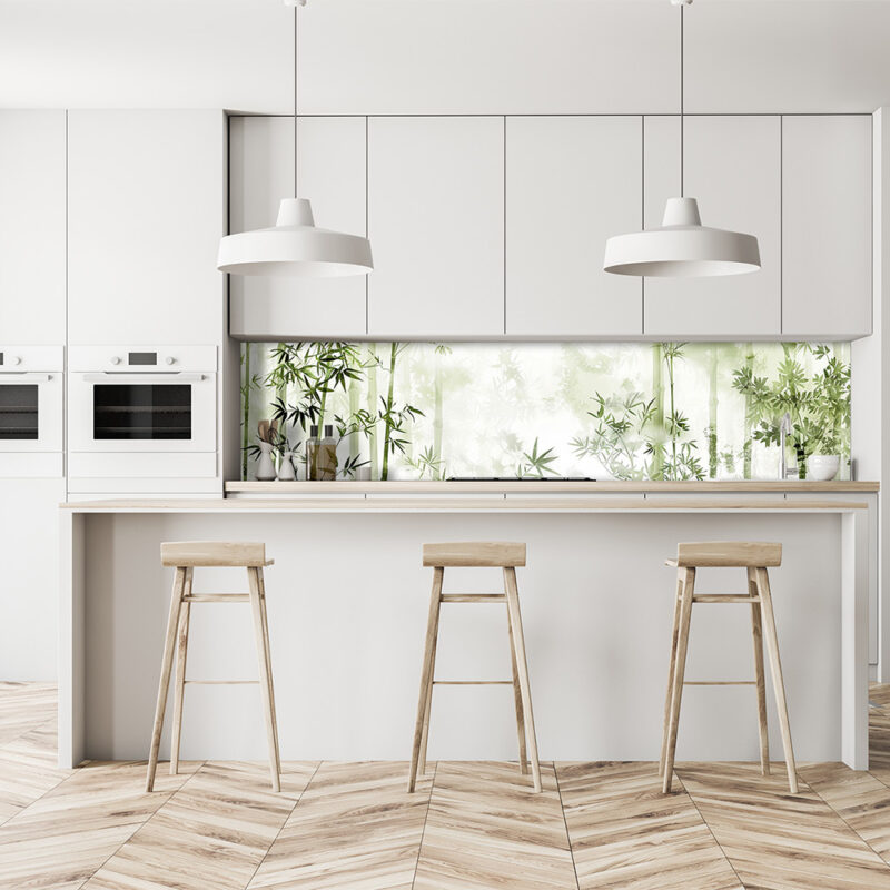 Küchenrückwand Bambuswald