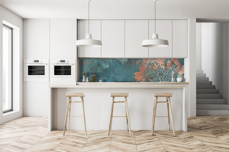 Küchenrückwand Kupferblatt