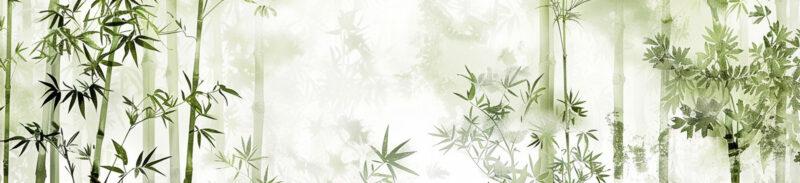 Küchenrückwand Bambuswald