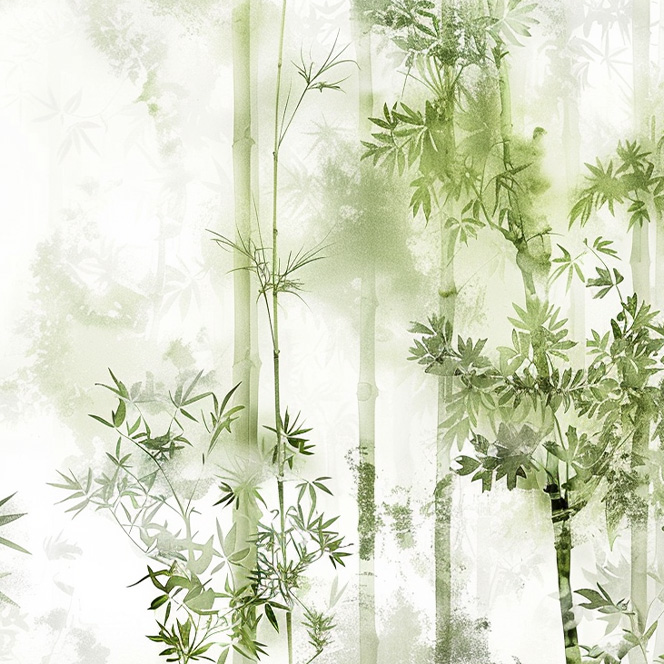 Spritzschutz Bambuswald