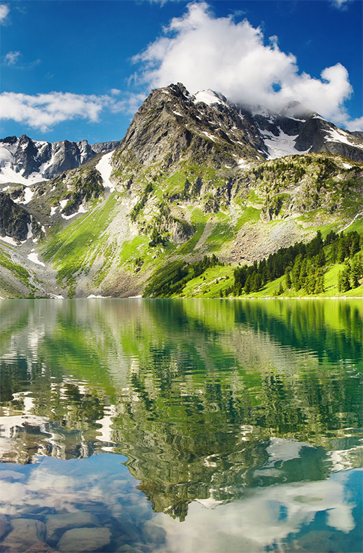 Duschtrennwand für Walk-in Duschen Berge