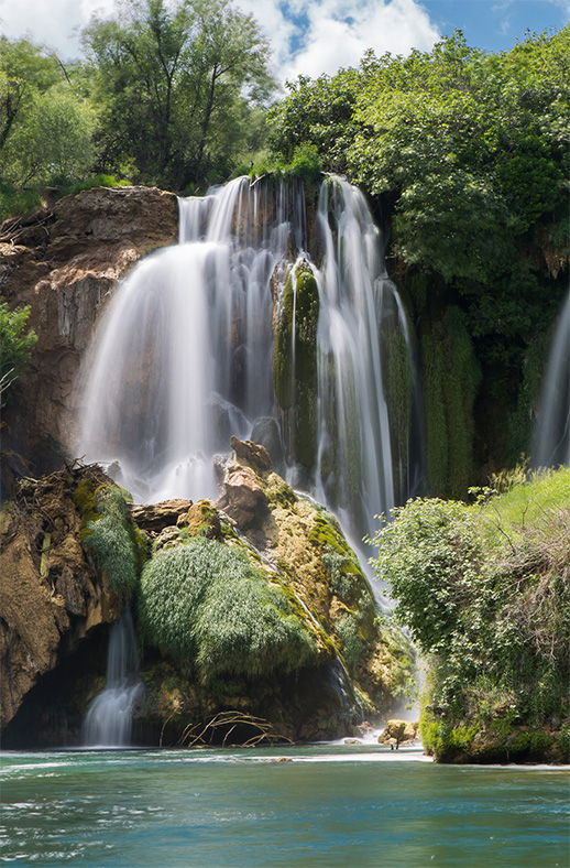 Duschtrennwand für Walk-in Duschen Fließende Kraft
