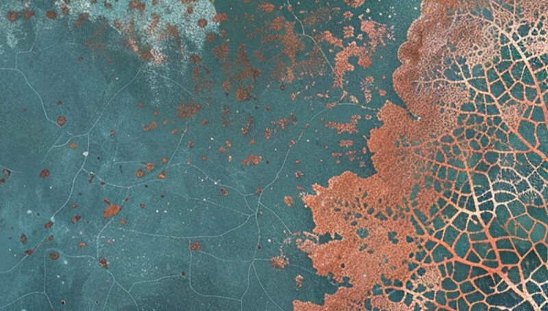 Küchenrückwand Kupferblatt