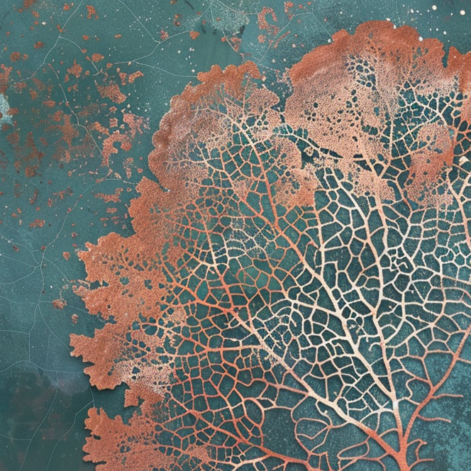 Spritzschutz Kupferblatt