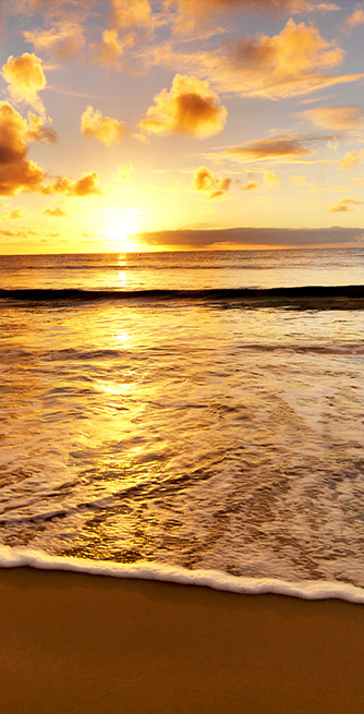 Duschtrennwand für Badewannen Meeresstrand