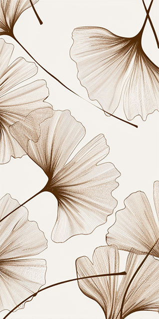 Sichtschutz Trennwand Ginkgo Studie