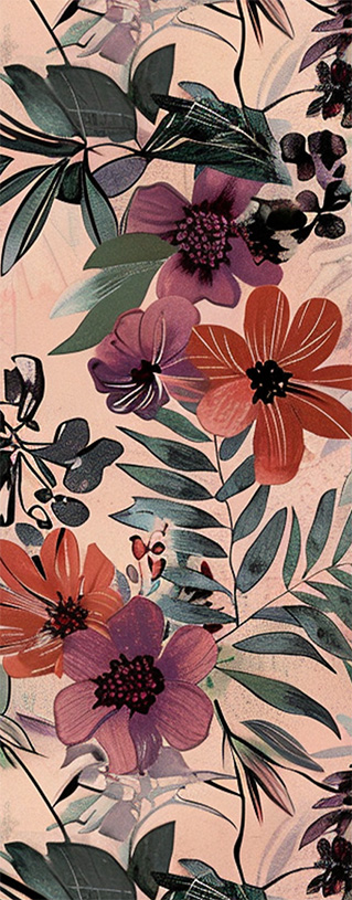 Sichtschutz Trennwand Floral Fusion