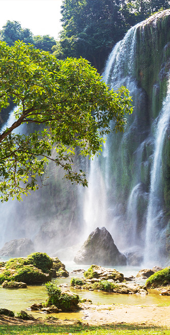 Duschtrennwand für Badewannen Ewiges Rauschen