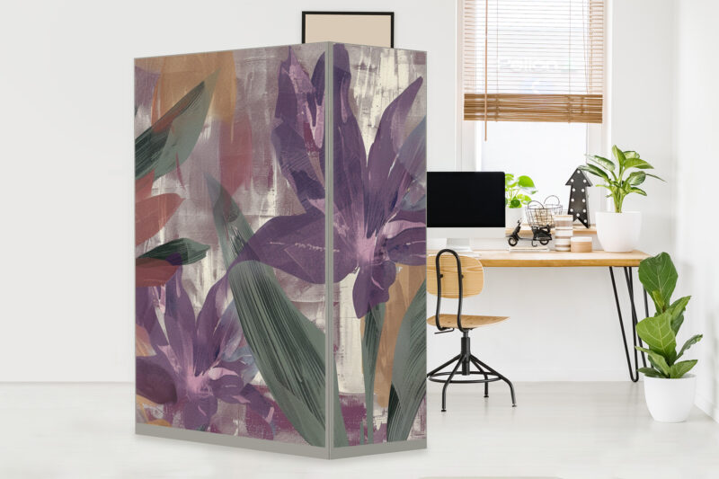 HomeOffice Sichtschutz Paravent Bloom