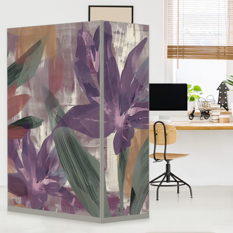 HomeOffice Sichtschutz Paravent Bloom