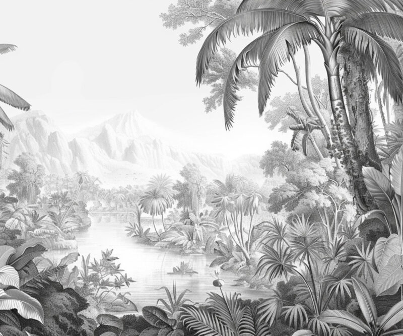 HomeOffice Sichtschutz Paravent Fernes Tal