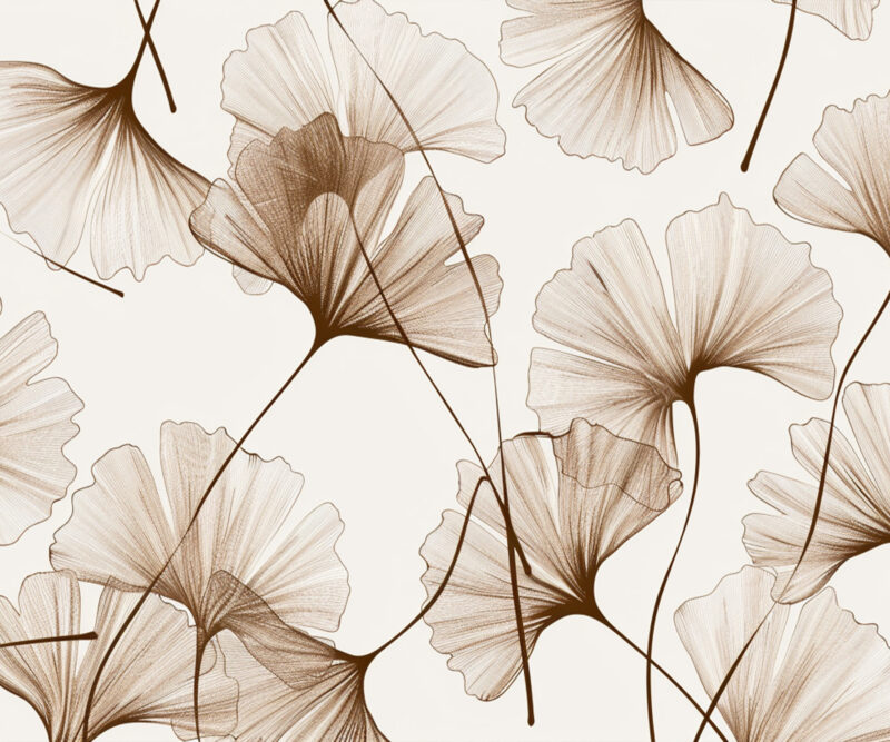 HomeOffice Sichtschutz Paravent Gingko Studie