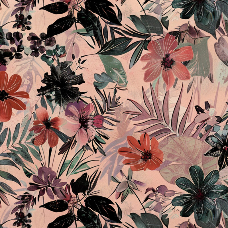 HomeOffice Sichtschutz Paravent Floral Fusion