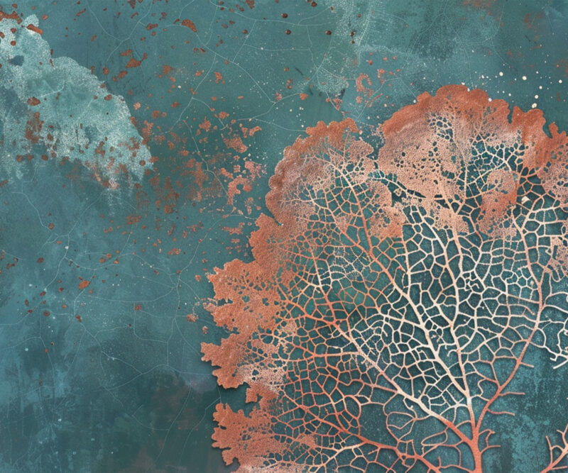 HomeOffice Sichtschutz Paravent Kupferblatt