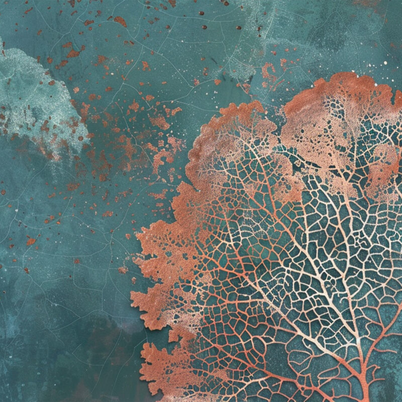 HomeOffice Sichtschutz Paravent Kupferblatt