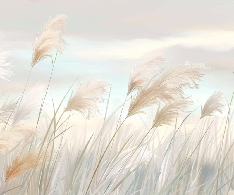 HomeOffice Sichtschutz Paravent Leises Schilf