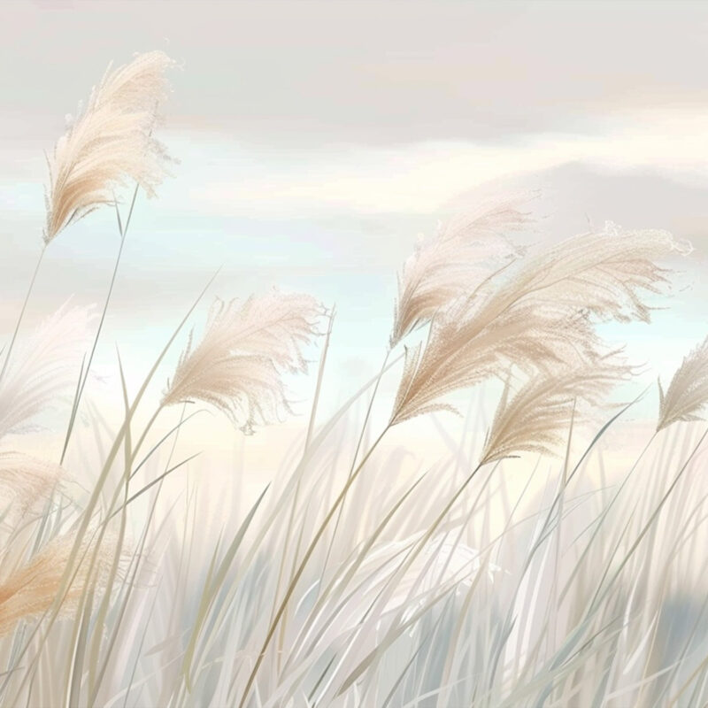 HomeOffice Sichtschutz Paravent Leises Schilf