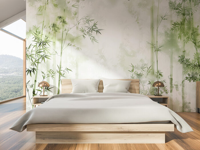 Tapete_Schlafzimmer_Bambuswald Tapete Bambuswald