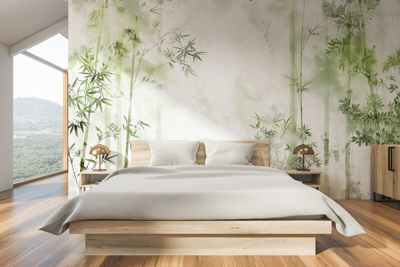 Tapete_Schlafzimmer_Bambuswald Tapete Bambuswald