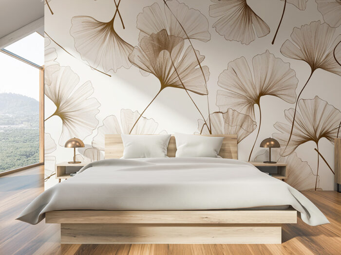 Tapete Ginkgo Studie