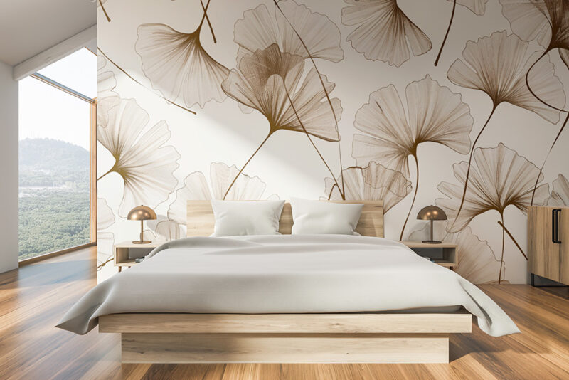 Tapete Ginkgo Studie