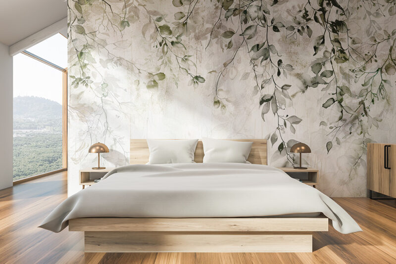 Tapete_Schlafzimmer_Leaf-Silence Tapete Leaf Silence