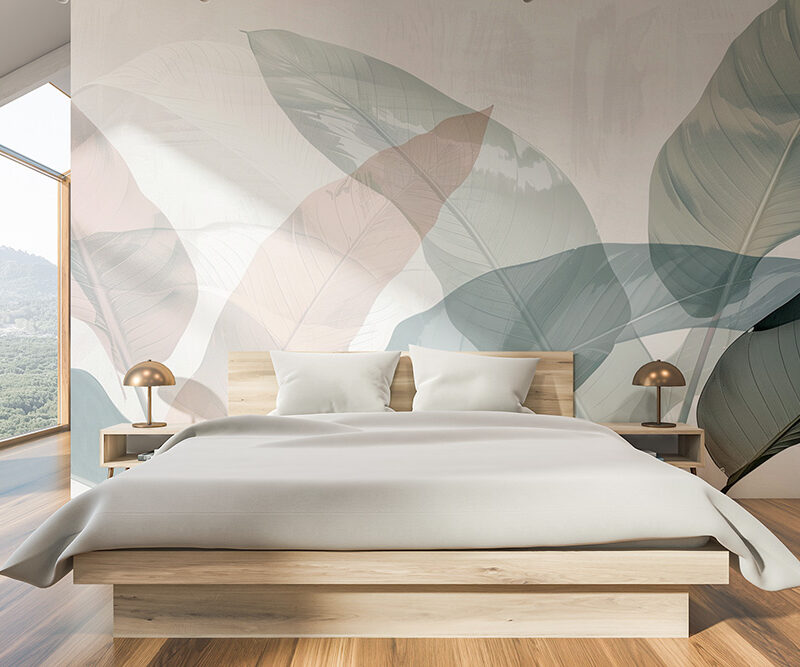 Tapete_Schlafzimmer_Natur-in-Pastell Tapete Natur in Pastell