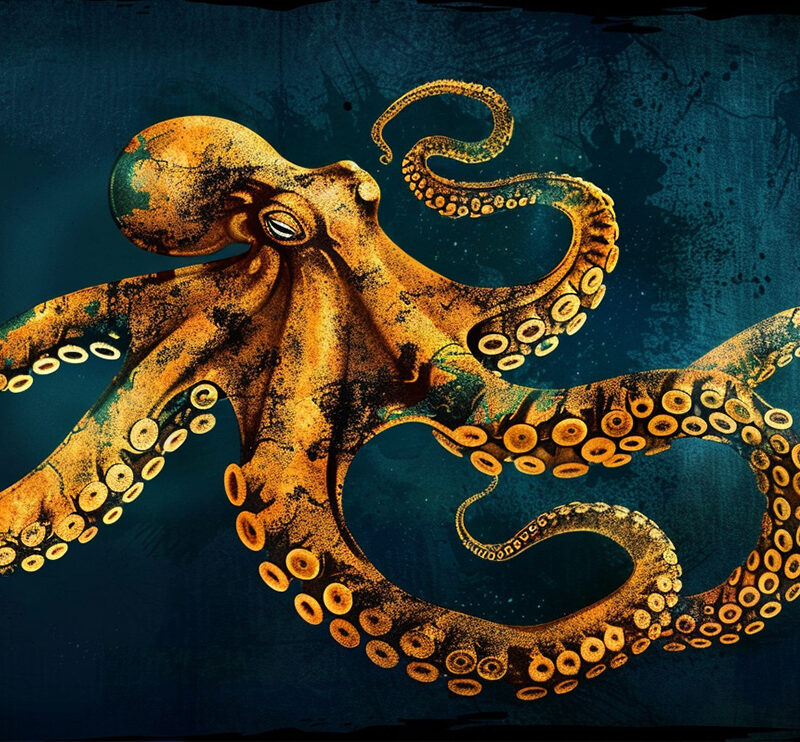 Flächenvorhang Tiefseewesen