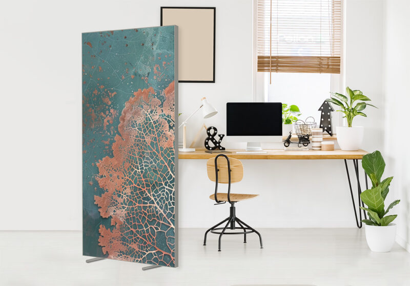 Sichtschutz Trennwand Kupferblatt