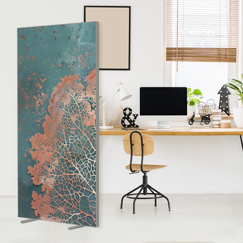 Sichtschutz Trennwand Kupferblatt