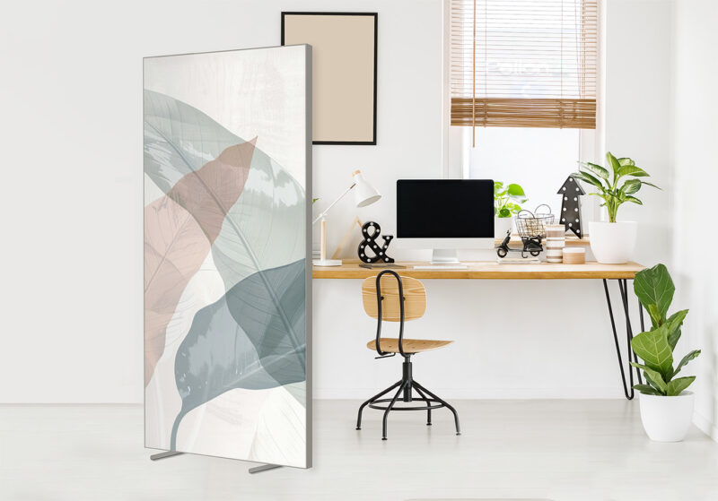 Sichtschutz Trennwand Natur in Pastell