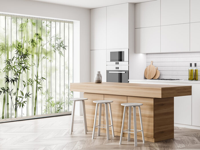 Vertikaljalousie Bambuswald