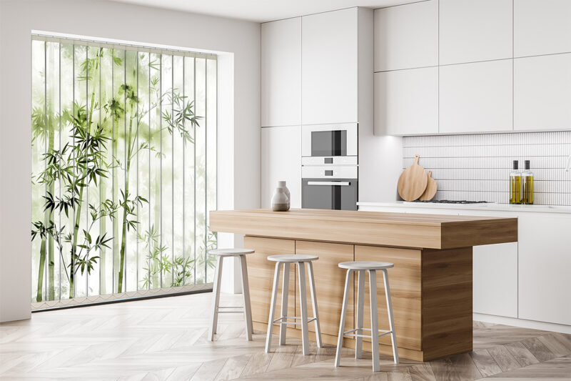 Vertikaljalousie Bambuswald