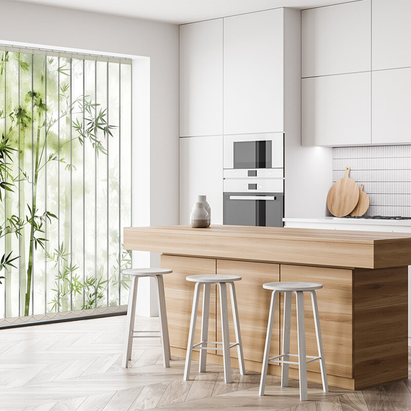 Vertikaljalousie Bambuswald