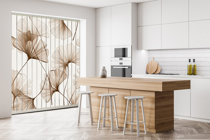 Vertikaljalousie Ginkgo Studie