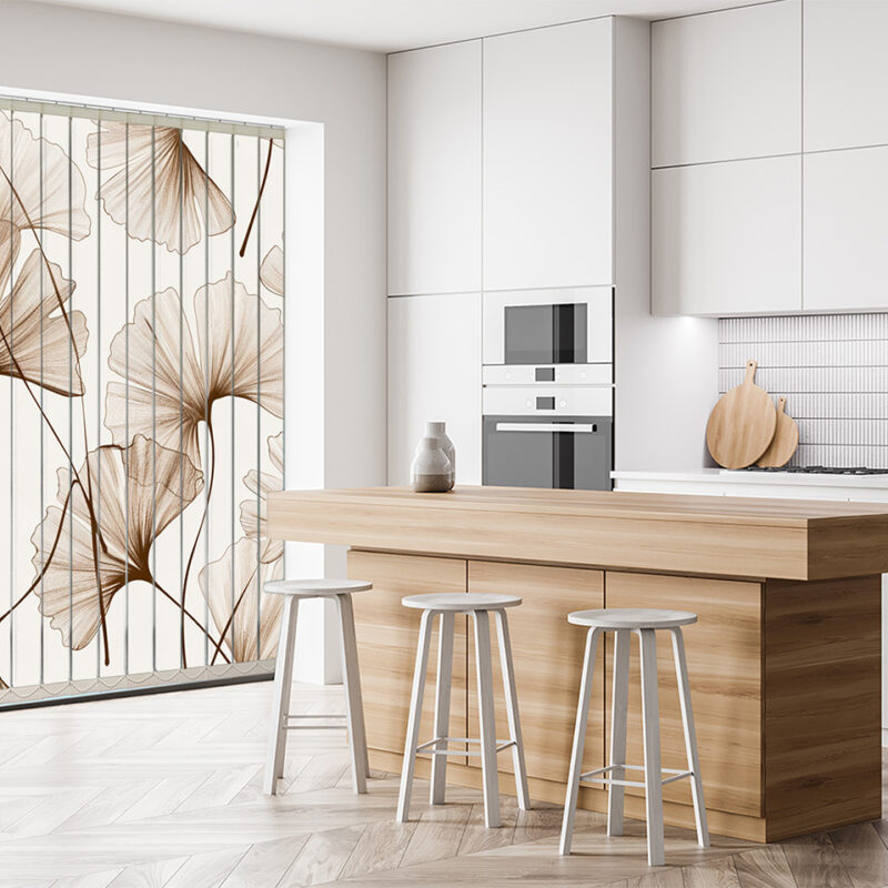 Vertikaljalousie Ginkgo Studie