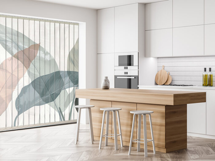 Vertikaljalousie Natur in Pastell