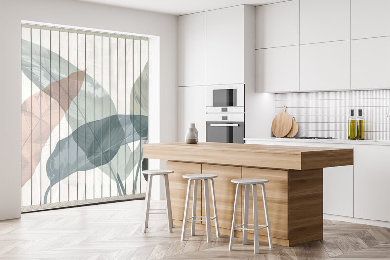 Vertikaljalousie Natur in Pastell