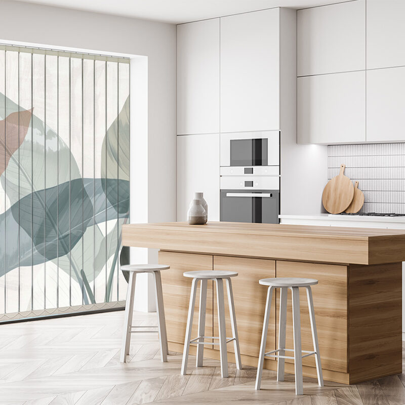 Vertikaljalousie Natur in Pastell