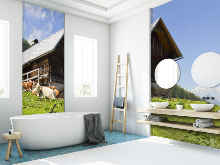 Wandverkleidung Almhütte